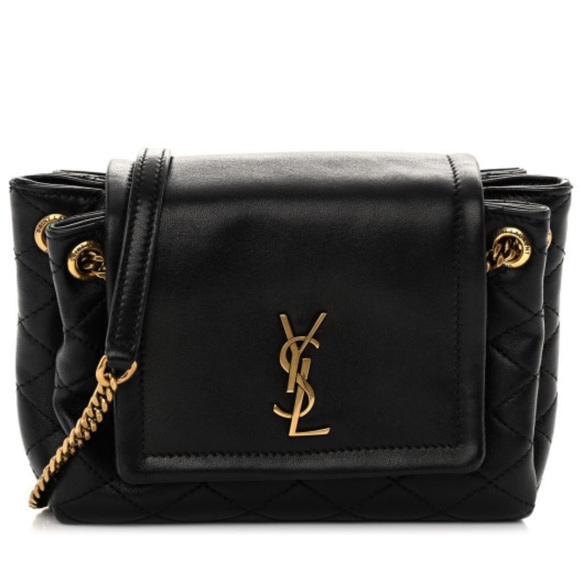 Saint Laurent Handbags - Sold!  SAINT LAURENT Lambskin Quilted Monogram Mini Nolita
